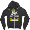 Kings Are Born In August Zipper Hoodie