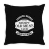 new grumpy old men's club Throw Pillow