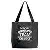 official drinking team 'merica Tote Bags