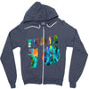 team 10 colorful Zipper Hoodie