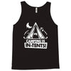 white ink camping is in tents funny Tank Top