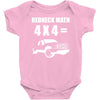 redneck math 4x4 truck Baby Onesie