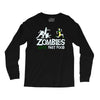 zombies hate fast food Long Sleeve Shirts