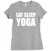eat sleep yoga Ladies Fitted T-Shirt