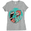 skullchain saw Ladies Fitted T-Shirt
