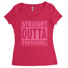 straight outta preschool Women's Triblend Scoop T-shirt
