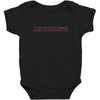i love you but if zombies cgase us i'm tripping you Baby Bodysuit