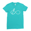 infinity knot anchor rope Ladies Fitted T-Shirt