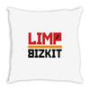 limp bizkit black logo Throw Pillow