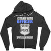 i stand with officer Zipper Hoodie