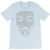 v for vendetta mask guy fawkes cool girls womens cotton t shirt dw01 T-Shirt