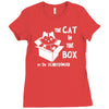 the cat in the box Ladies Fitted T-Shirt