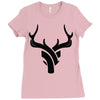deer Ladies Fitted T-Shirt