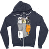 kittens in a pocket Zipper Hoodie