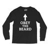 obey the beard funny Long Sleeve Shirts