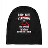 step kids white letter Baby Beanies