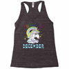 unicorns are born in december cute unicorn Racerback Tank