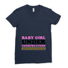 Baby Girl Under Construction Ladies Fitted T-Shirt