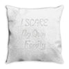 i scare my own family Throw Pillow
