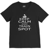 keep calm train V-Neck Tee