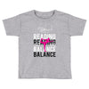 Reading Yoga Wine Balance Toddler T-shirt