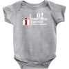 case ih farm center line Baby Onesie