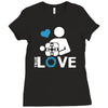portal true love   aperture lab video gamer teleport online pc goal te Ladies Fitted T-Shirt