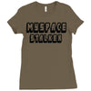myspace stalker Ladies Fitted T-Shirt