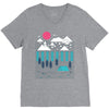 camp line V-Neck Tee