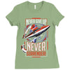 never surrender Ladies Fitted T-Shirt