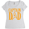 captain dad Women's Triblend Scoop T-shirt