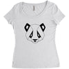 Geometric Panda Women's Triblend Scoop T-shirt