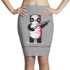 black, red and white Pencil Skirts