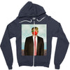 Rene Magritte Parody Impeach Trump Zipper Hoodie