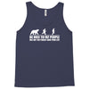 be nice to fat people bear chase funny pub joke Tank Top