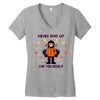 never give up Women's V-Neck T-Shirt