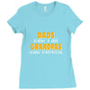 grandpa gift grandpas know Ladies Fitted T-Shirt