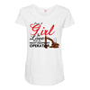 Just A Girl In Love With Her Heavy Equıpment Operator Maternity Scoop Neck T-shirt
