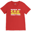 born to sail forced to work V-Neck Tee