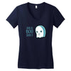 boo sheet Women's V-Neck T-Shirt