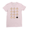 charlie moticons Ladies Fitted T-Shirt