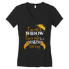 i'm not a widow i'm a wife to a husband with wings Women's V-Neck T-Shirt