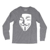 v per vendetta face film horror cinema&amp;tv Long Sleeve Shirts