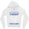 I Don't Need Therapy Just to Go Paragliding Zipper Hoodie