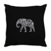 elephant filled pattern cool Throw Pillow