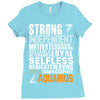 Strong Independent Motivated Aquarius Ladies Fitted T-Shirt