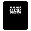 childrens ask me about my t rex flip Mousepad