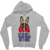 the snuggle is real Zipper Hoodie