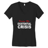 existential crisis Women's V-Neck T-Shirt
