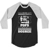 Never Underestimate A Pops With An Engineer Degree 3/4 Sleeve Shirt